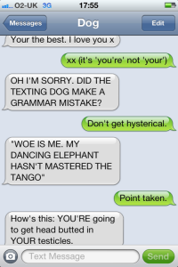 Text-from-dog-grammar